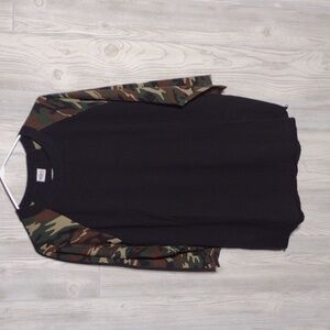 ✴️3 for $15: Camo Sleeve Baseball Shirt